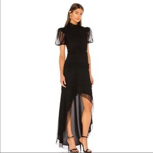 Tularosa Valentina gown in black Size Medium